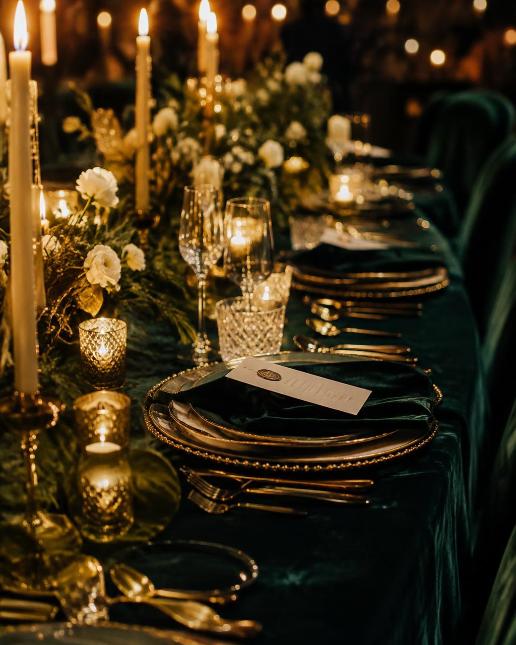 A festive celebration table